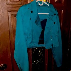 Celebrity Pink Turquoise Jacket